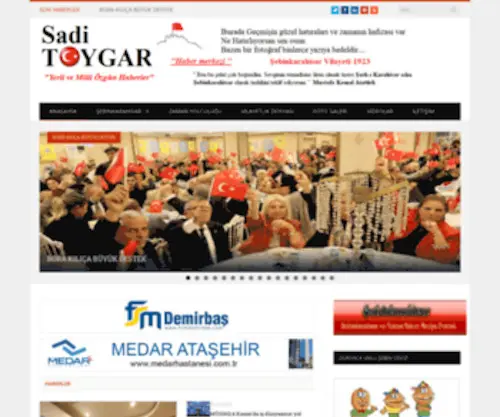 Saditoygar.com(Sadi Toygar/Haber merkezi) Screenshot