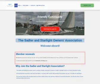 Sadlerandstarlight.co.uk(Owners Association for Sadler and Starlight yachts) Screenshot