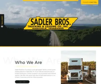 Sadlerbrothers.com(Sadler Brothers Trucking) Screenshot