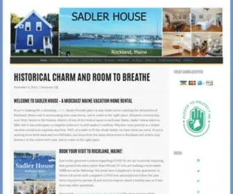 Sadlerhouse.net(Vacation Home Rental Midcoast Maine) Screenshot