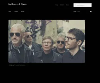 Sadloversandgiants.co.uk(Music & Merch) Screenshot