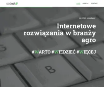 Sadnet.pl(Doświadczenia polowe) Screenshot