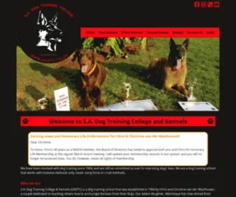 Sadogtraining.co.za(S.A. Dog Training College & Kennels (SADTC)) Screenshot