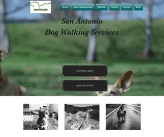 Sadogwalker.com(San Antonio Dog Walking Services) Screenshot