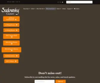 Sadowsky.com(Sadowsky Guitars) Screenshot