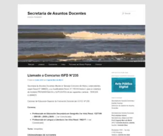 Sadpinamar.online(Secretaria de Asuntos Docentes) Screenshot