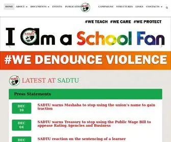 Sadtu.org.za(South African Democratic Teachers Union) Screenshot