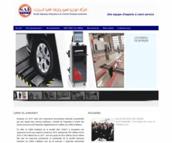 Sae-Exact.dz(Société Algérienne d'Expertise et du Contrôle Technique Automobile (SAE) Screenshot