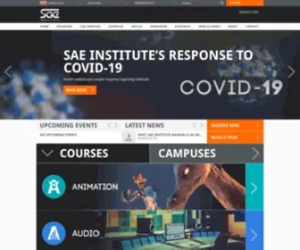 Sae-US.com(SAE Institute) Screenshot