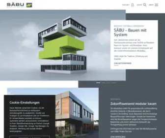 Saebu.de(SÄBU Modulbau & Systembau) Screenshot