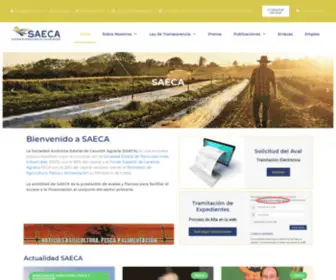 Saeca.es(Sociedad Anónima Estatal de Caución Agraria) Screenshot