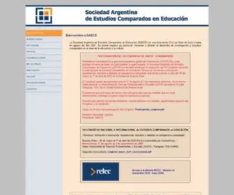 Saece.com.ar(Sociedad Argentina de Estudios Comparados en EducaciÃ³n) Screenshot