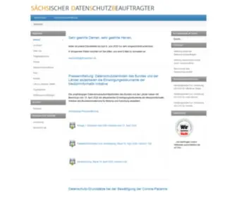 Saechsdsb.de(Und Transparenzbeauftragte) Screenshot