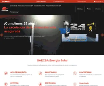 Saecsa.mx(SAECSA Energía Solar) Screenshot