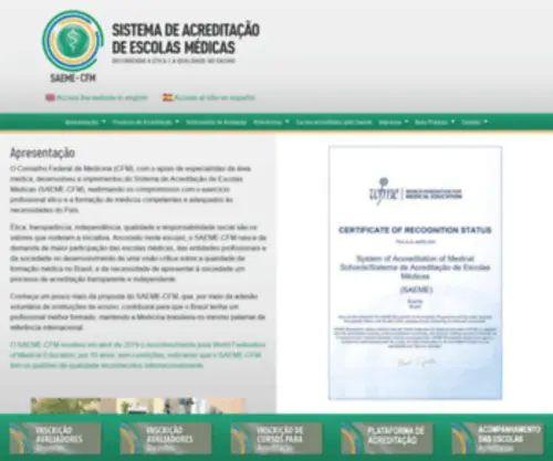 Saeme.org.br(Apresentação) Screenshot