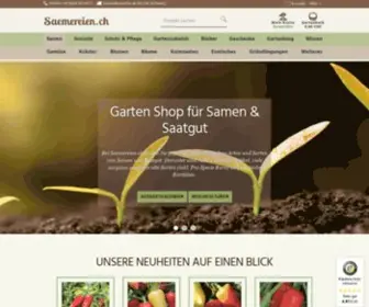Saemereien.ch(Samen & Saatgut online kaufen) Screenshot