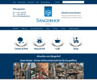 Saengerhof.de(Gartencenter Sängerhof) Screenshot