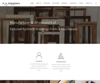 Saenterprises.net(Imported Synthetic Mouldings for Frames) Screenshot