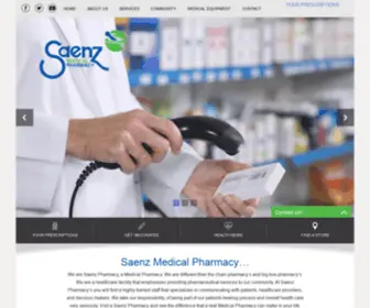 Saenzpharmacy.com(We are a McAllen Pharmacy. We are a healthcare facility) Screenshot