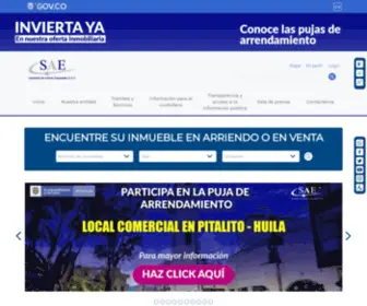 Saesas.gov.co(Sociedad de Activos Especiales) Screenshot
