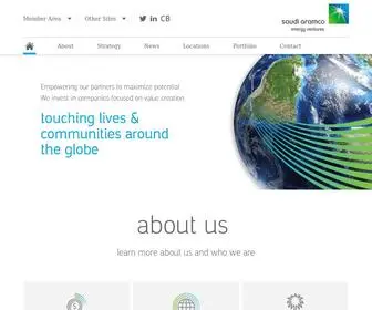 Saev.com(Saudi Aramco Energy Ventures) Screenshot