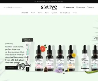 Saeve.com(Cosmétiques Naturels) Screenshot