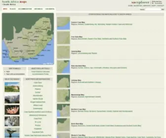 Saexplorer.co.za(Map of South Africa) Screenshot