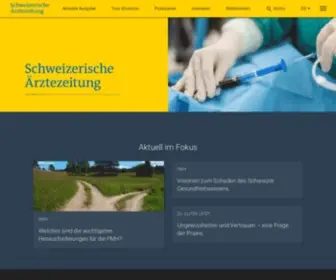 Saez.ch(Schweizerische Ärztezeitung) Screenshot
