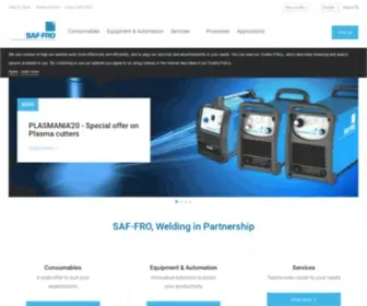 Saf-Fro.com(The expert for industrial Welding and Cutting) Screenshot