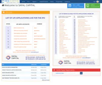 Safalcap.in(SAFAL Capital Services Pvt) Screenshot