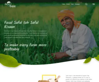 Safalfasal.com(Increase Profitability with Crop Saving Products) Screenshot