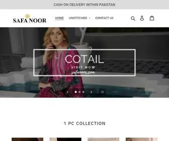 Safanoor.com(Safa Noor Women Clothing Store) Screenshot