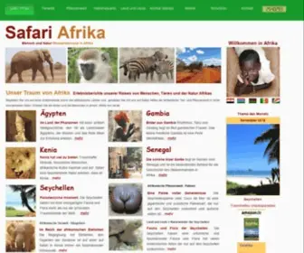 Safari-Afrika.de(Mensch und Natur Reiseerlebnisse in Afrika) Screenshot