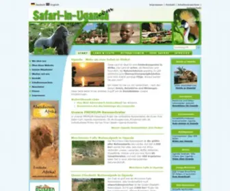 Safari-IN-Uganda.com(Safari in Afrika) Screenshot