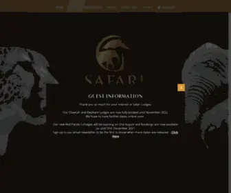 Safari-Lodges.co.uk(Safari Lodges) Screenshot