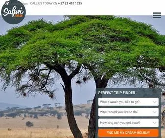 Safari365.com(Specialists in Luxury and Adventure Safaris to Africa) Screenshot
