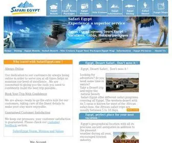 Safariegypt.com(Egypt Travel agency) Screenshot