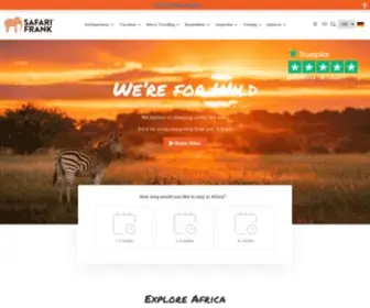 Safarifrank.com.au(Explore Africa with safariFRANK) Screenshot