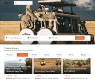 Safarigo.com(African Safari Tours) Screenshot