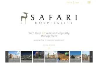 Safarihospitality.com(Safari Hospitality) Screenshot