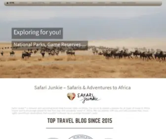 Safarijunkie.com(Safaris & Adventures to Africa ) Screenshot