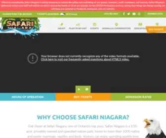 Safariniagara.com(Safari Niagara) Screenshot