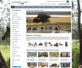 Safariquip.co.uk(The Travel Accessories and Adventure Gear Shop) Screenshot