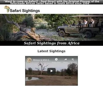 Safarisightings.com(Safari Sightings) Screenshot