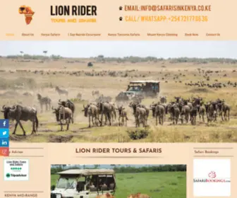 Safarisinkenya.co.ke(Safaris in Kenya) Screenshot