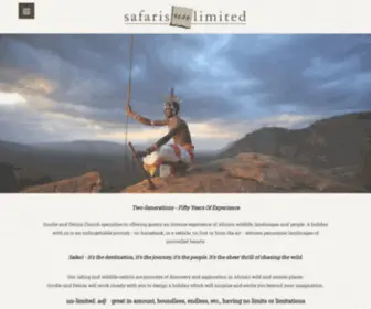 Safarisunlimited.com(Horseback Safaris Kenya Two Generations) Screenshot