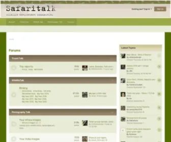 Safaritalk.net(Forums) Screenshot