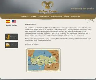 Safaritours.com.tr(Safari Tours Hunting Company) Screenshot