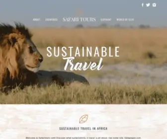 Safaritours.com(Sustainable African Tours & Travel Education) Screenshot