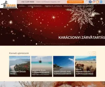 Safaritravel.hu(Az afrikai szafari utazások specialistája) Screenshot